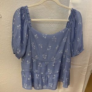 Francesca’s | Baby Blue Top | Excellent Condition
